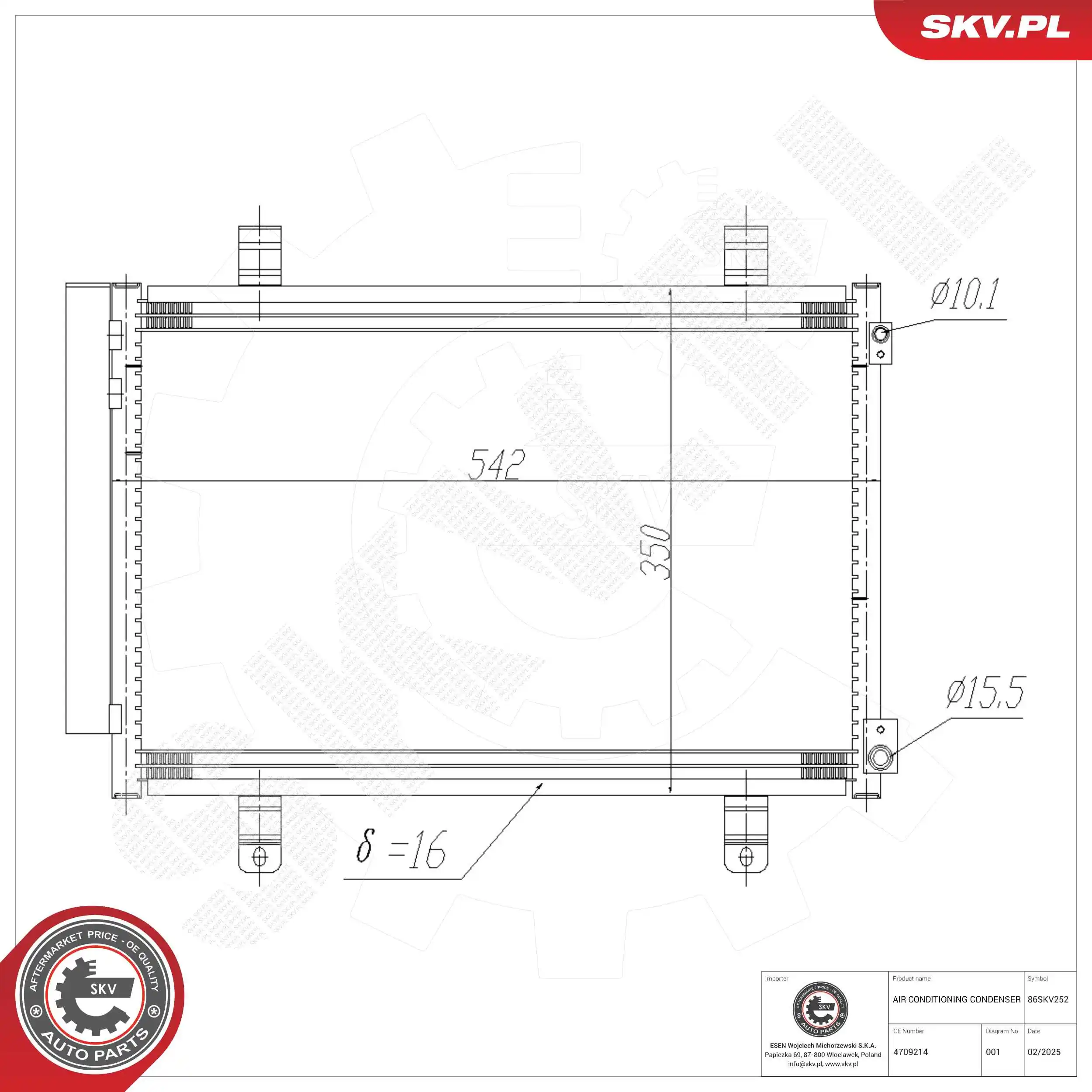 Condenser, air conditioning